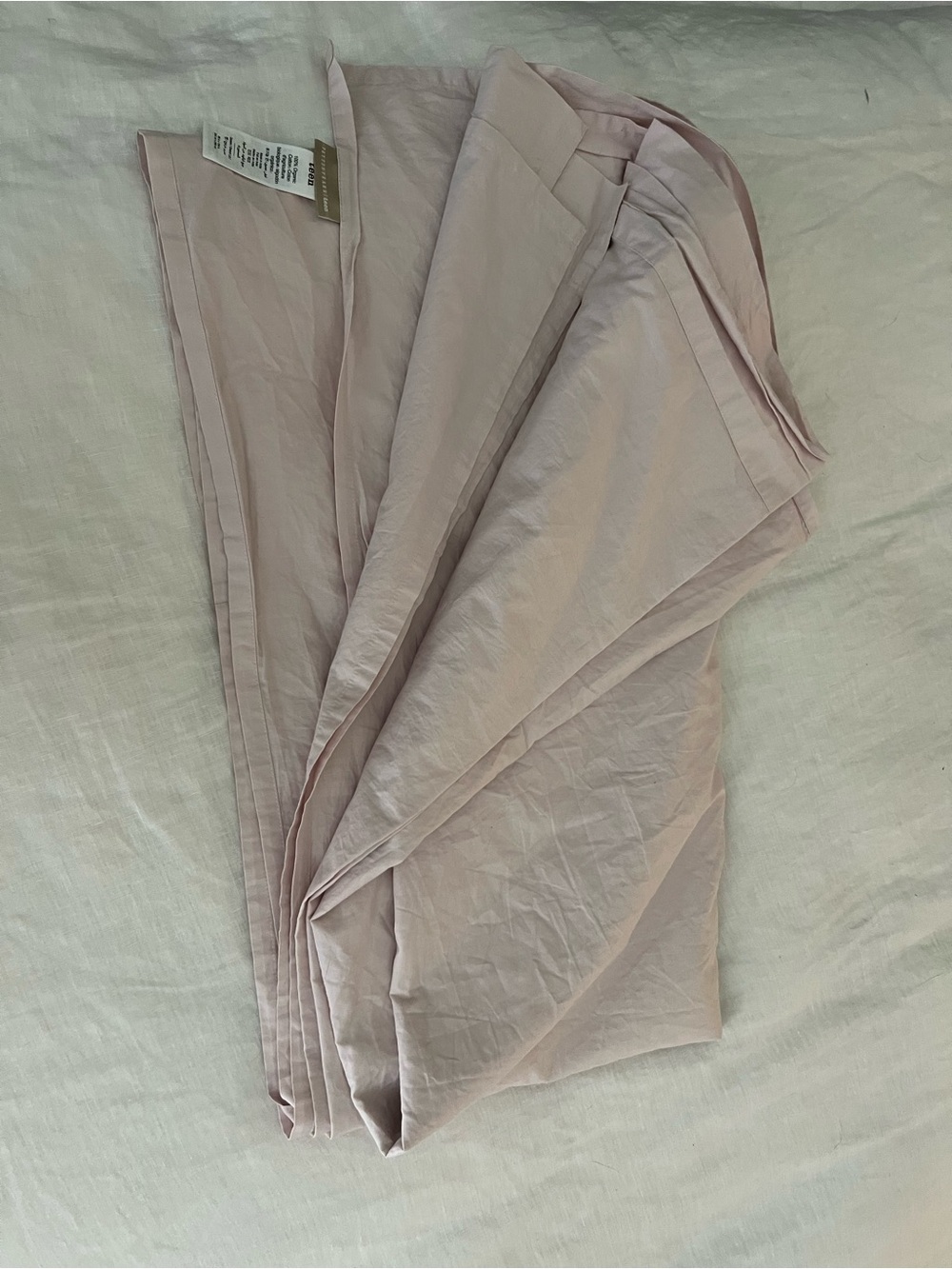 Pottery Barn Teen Pale Pink Flat Sheet Organic Cotton